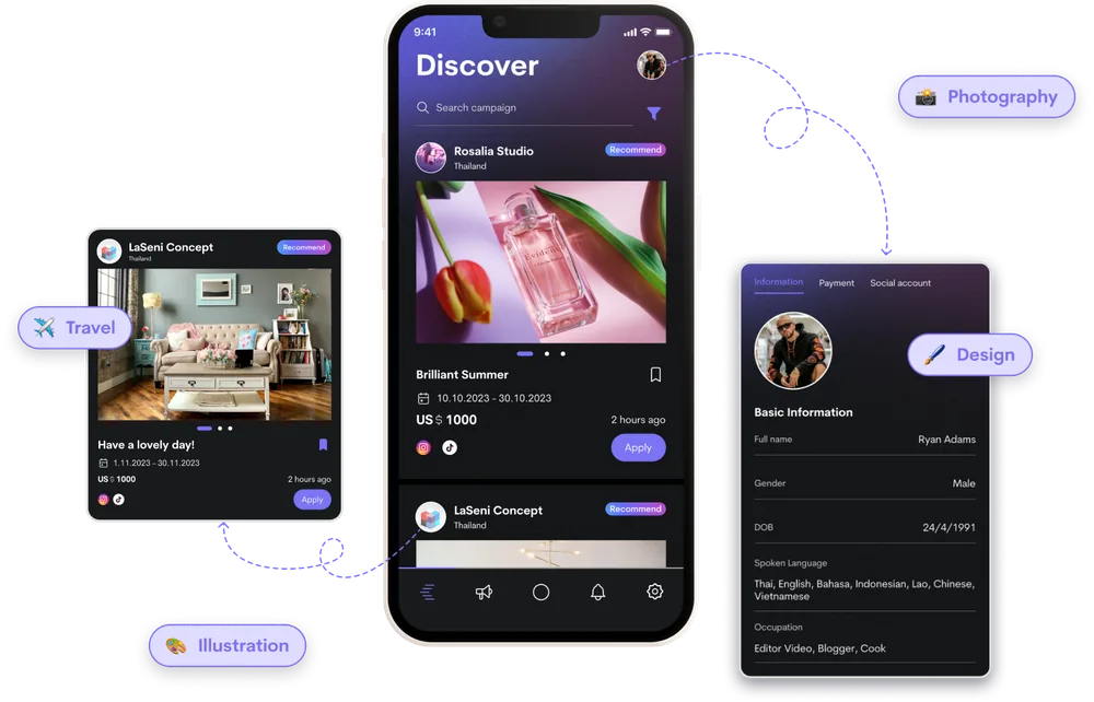 The KOLs.Asia creator app
